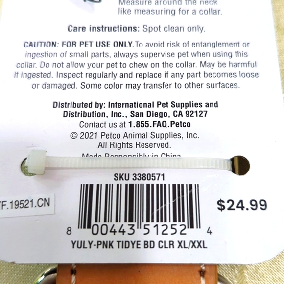 Dog Collar, Rope and Leather, Size XL/XXL. NWT - Picture 8 of 12